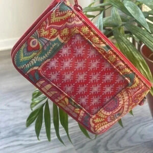 Vera Bradley ID case wallet Paisley In Paradise EUC